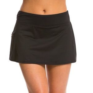 Beach House Black Swim Skort